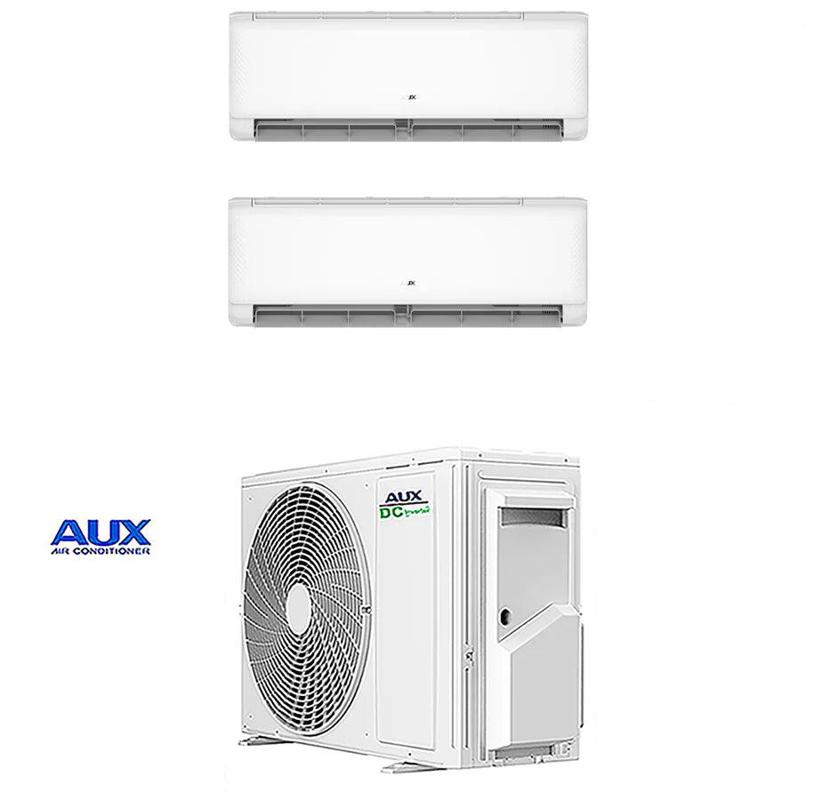 CLIMATIZZATORE DUAL SPLIT 9+9 AUX QC R-32  A++A+ WI-FI INTEGRATO  AM2-H18/4DR3C