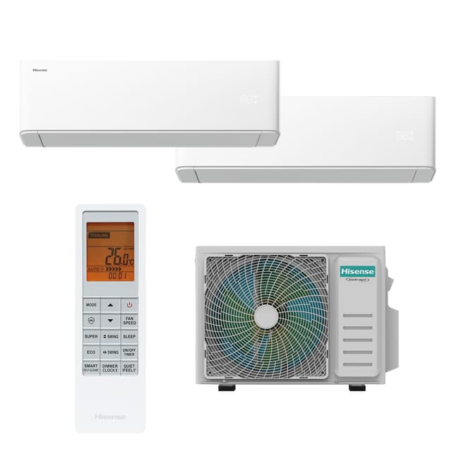 CLIMATIZZATORE DUAL 9+9 HISENSE UNI HB  WI FI INTEGRATO R 32 A++A+  2AMW42U4RGC