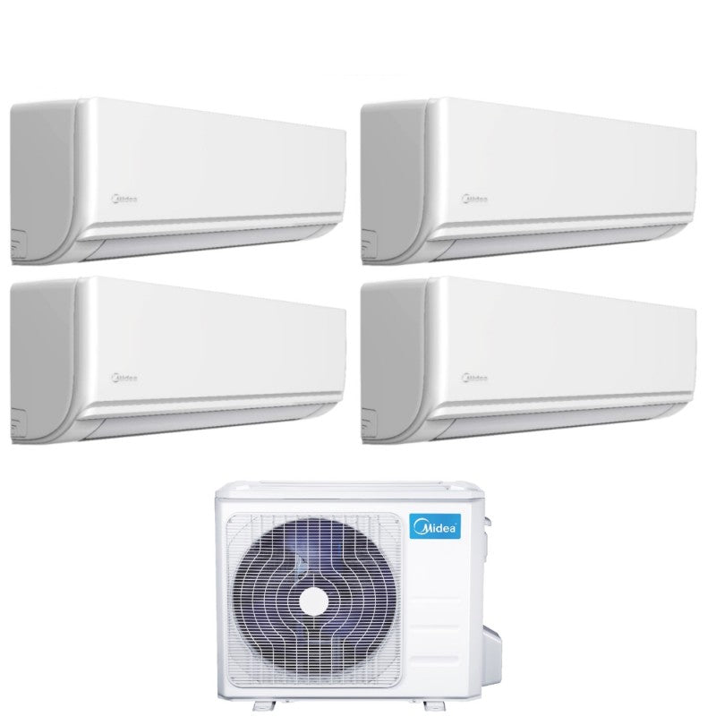 QUADRI 9+9+9+9 Klimaanlage Midea EVOLUTION WI FI R32 UE M4OE-28HFN8-Q FULL DC INVERTER A++/A+
